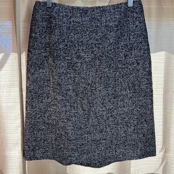 Ann‎ Taylor skirt women 10 midi wool Dark Academia Office Witchy Whimsy Gothcore - Picture 1 of 13